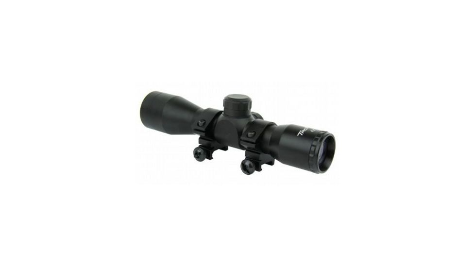Tacfire 4X32 Compact Scope/Rings/Rangfinder, Black SC432R