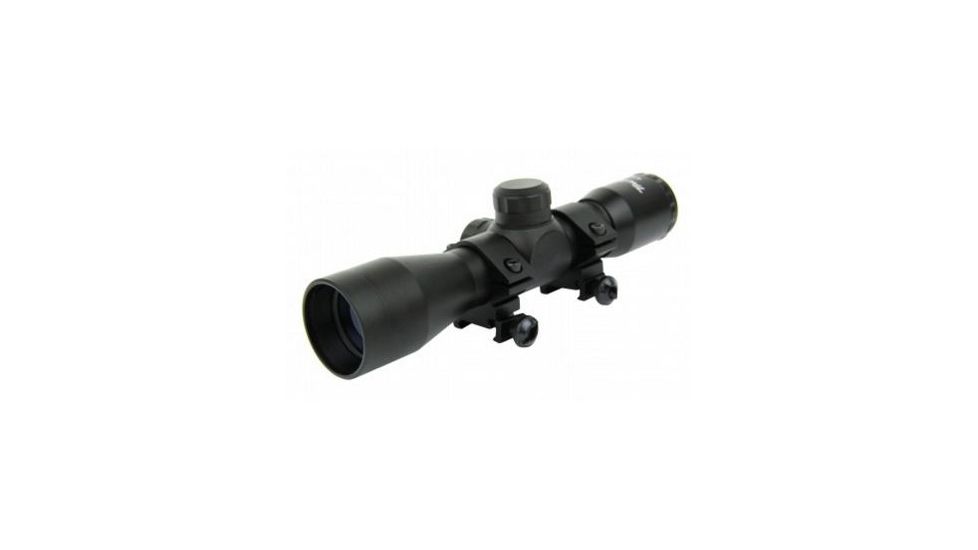 Tacfire 4X32 Compact Scope/Rings/Rangfinder, Black SC432R