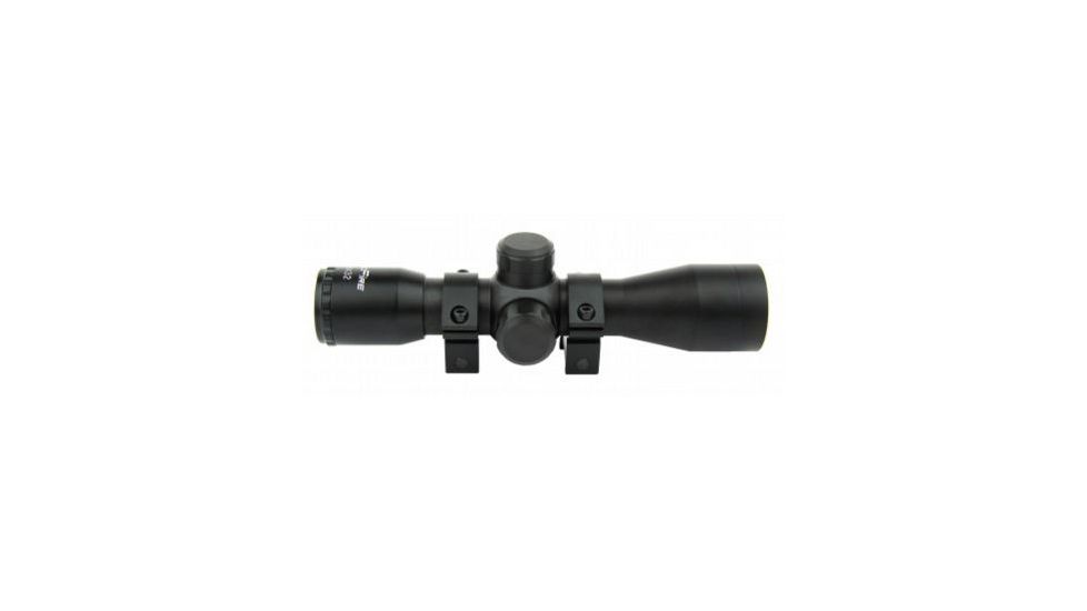 Tacfire 4X32 Compact Scope/Rings/Rangfinder, Black SC432R