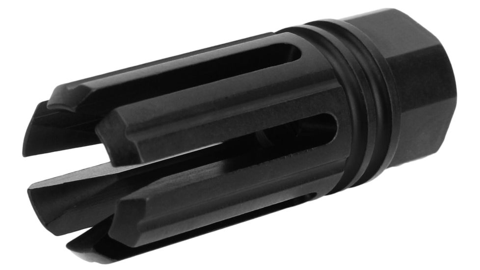 TacFire AR-15 6-Prong Muzzle Brake, 5.56x45mm NATO, 1/2x28, Black Oxide Black, MZ1005-N
