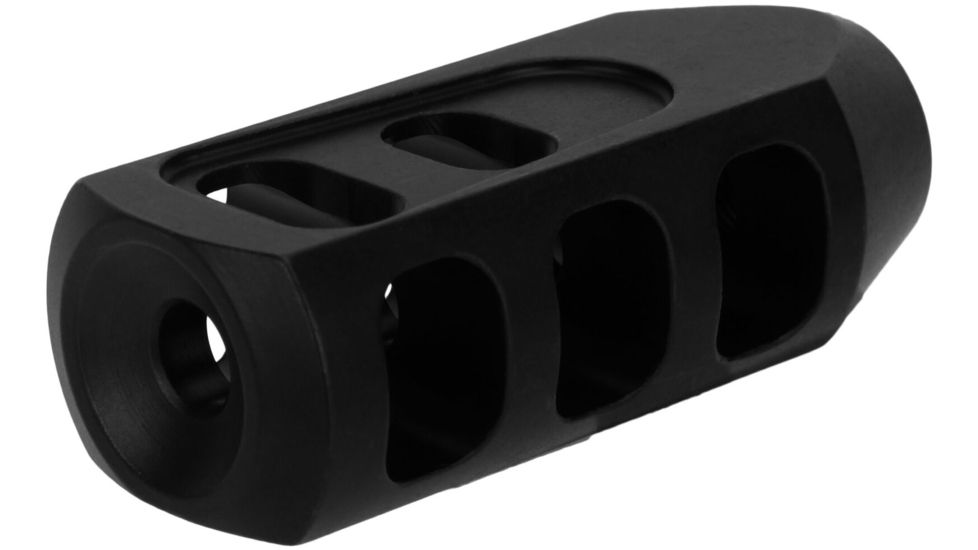 TacFire 5.56 1/2X28 Tanker Muzzle Brakes, Black, MZ1009-N