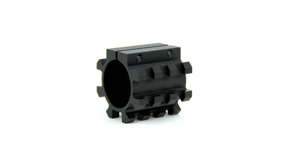 Tacfire 5 Side 1in Shotgun Magazine Tube Mount/Picatinny, Black MSG001