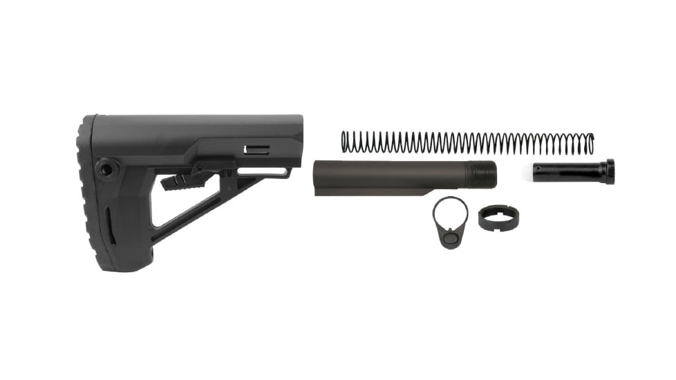 TacFire 6-Position AR-15 Ranger Collapsible AR Buttstock Kit, Black, MAR156RSK