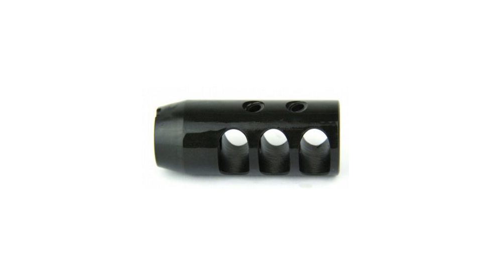 Tacfire 7.62/39mm 14-1 Left Hand Tpi Compact Size Muzzle Brake/Steel, Black MZ2002