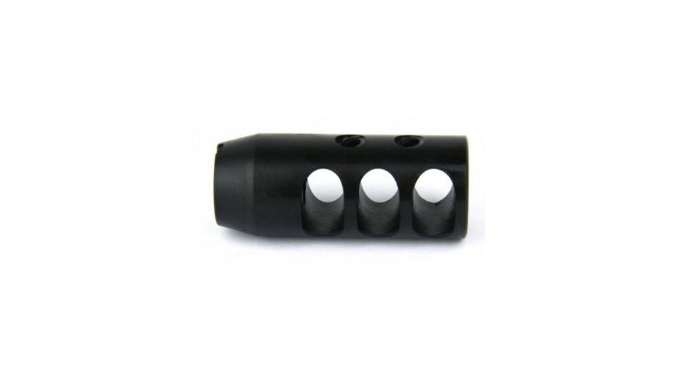 Tacfire 7.62/39mm 14-1 Left Hand Tpi Compact Size Muzzle Brake/Steel, Black MZ2002