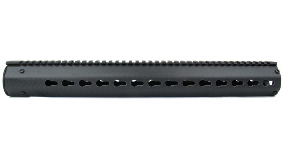 Tacfire 8 Angled AR-15 Carbon Fiber KeyMod Free Float Handguard, Black, 16.5in HG06-8A-16.5