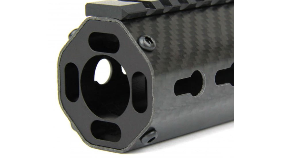 Tacfire 8 Angled AR-15 Carbon Fiber KeyMod Free Float Handguard, Black, 7in HG06-8A-7