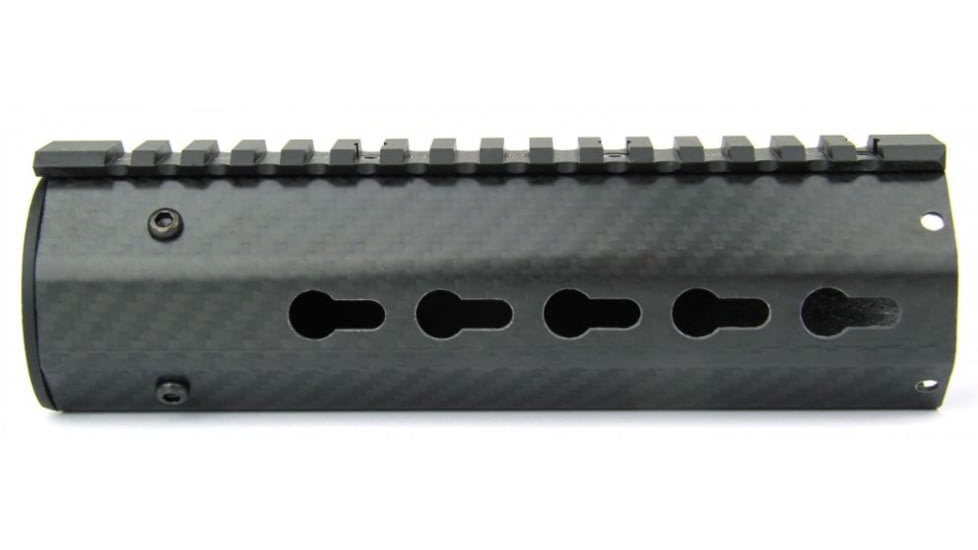 Tacfire 8 Angled AR-15 Carbon Fiber KeyMod Free Float Handguard, Black, 7in HG06-8A-7