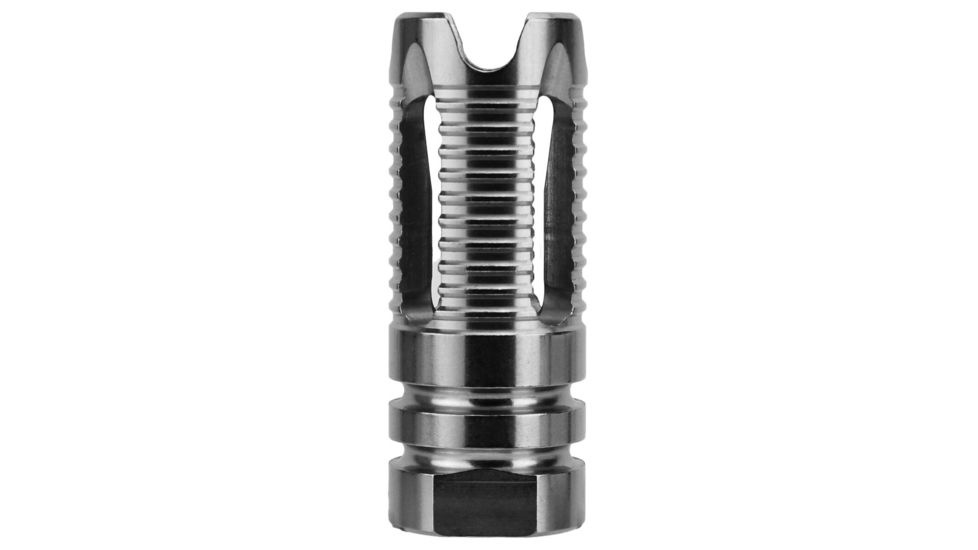 TacFire 9mm 1/2X36 4-Prong Muzzle Brake, Black, MZ1014-9MM-SS