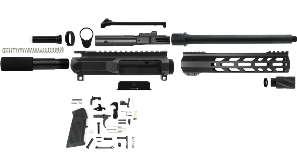 TacFire 9mm 10 inch Pistol Kit w/ LPK, Black, Large, PK9MM-LPK-10
