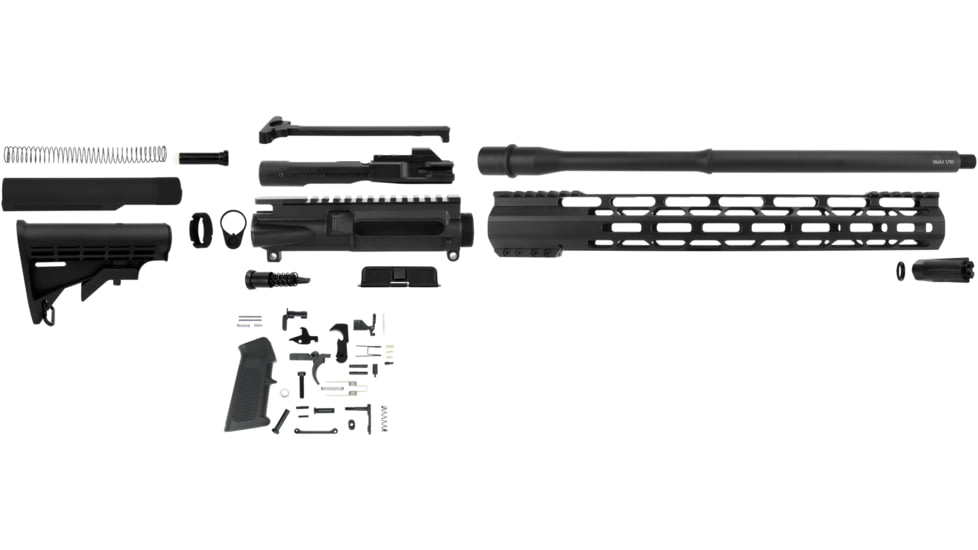 TacFire 9mm 16 inch Rifle Kit w/ LPK, Black, Large, RK9MM-16-LPK