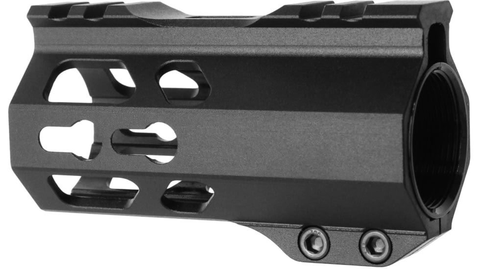 TacFire A.C.E Series KeyMod Free Float Handguard, 4in, Black, Small, HG21-4