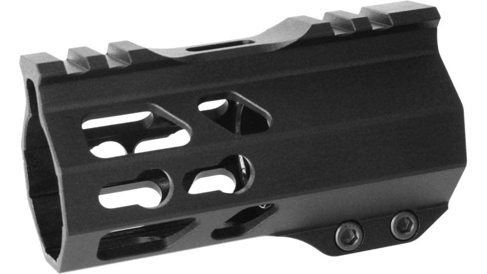 TacFire A.C.E Series KeyMod Free Float Handguard, 4in, Black, Small, HG21-4