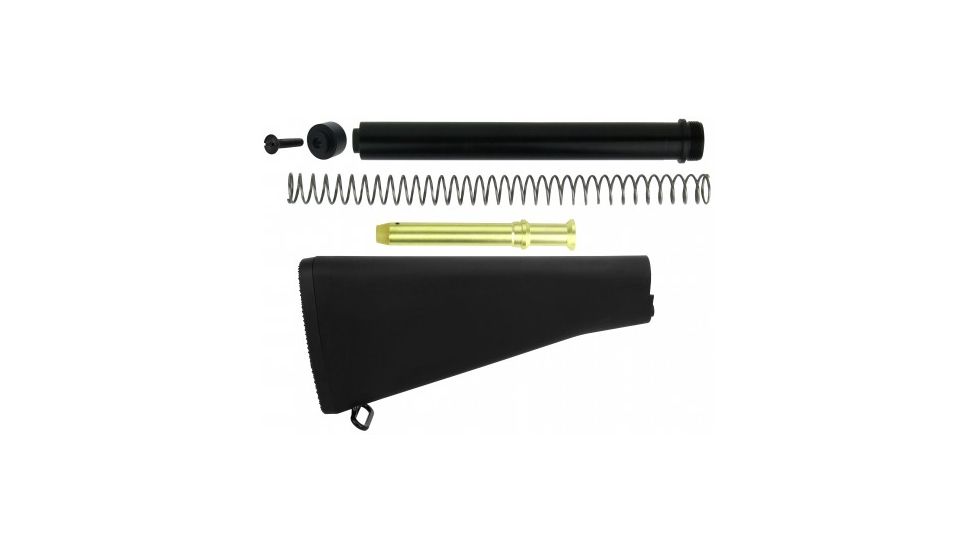 TacFire A2 AR-15/5.56 Complete Stock Kit, Polymer, Black MAR123