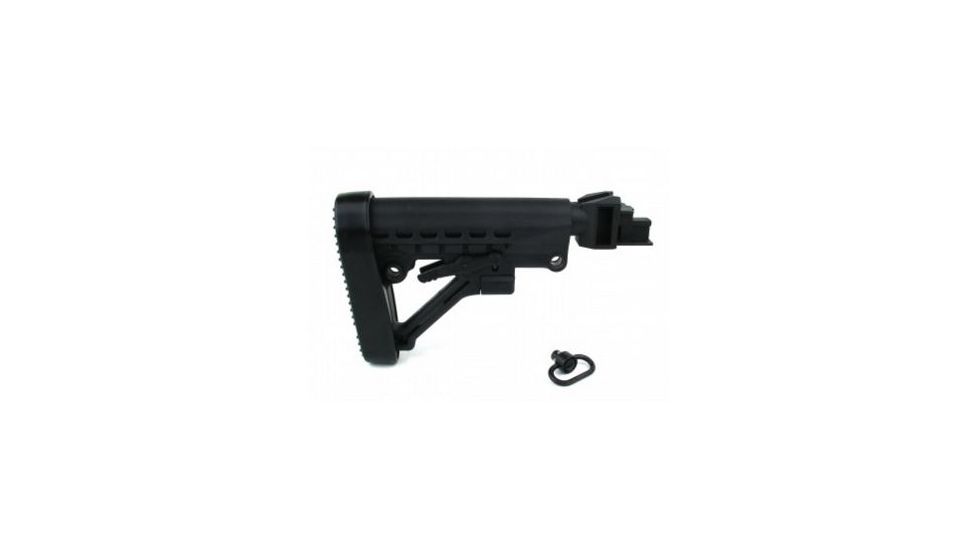 Tacfire AK 6 Position Stock Kit w/Buttpad, Black MAK007