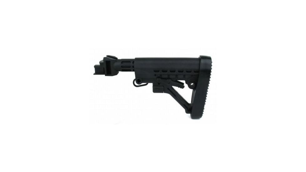 Tacfire AK 6 Position Stock Kit w/Buttpad, Black MAK007