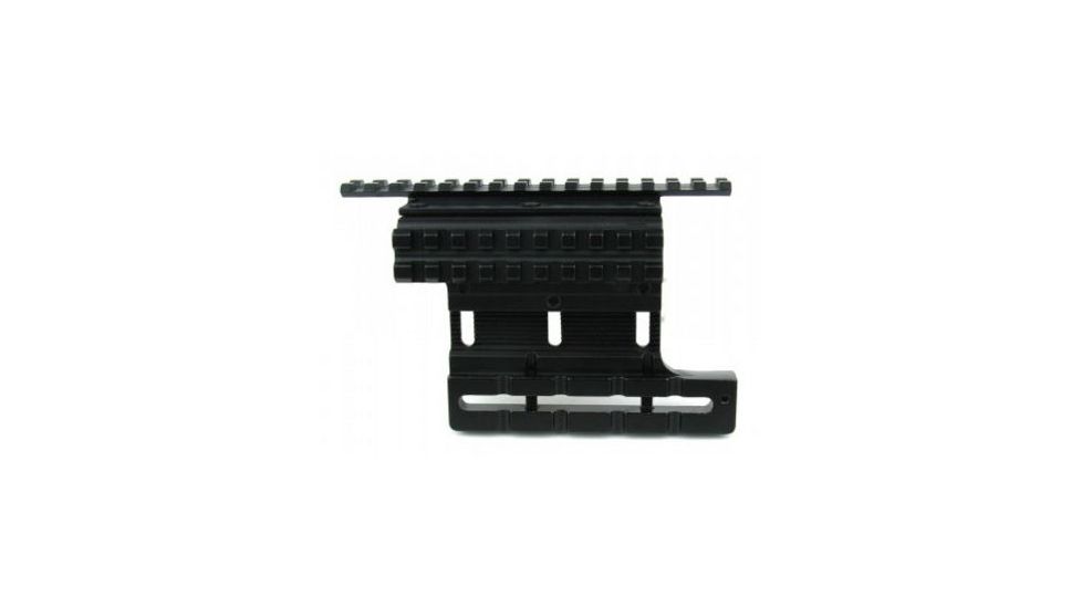 Tacfire AK Double Side Scope Mount w/Adjustable Windage &amp; Elevation, Black MAK005