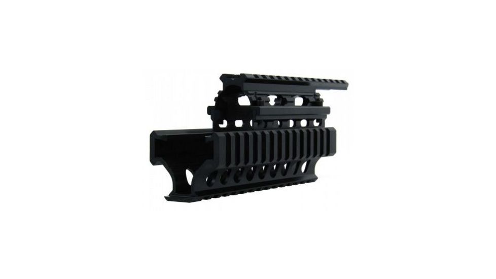 Tacfire Ak/Romanian &amp; Variants Tactical Quad Rail, Black HGAK-1