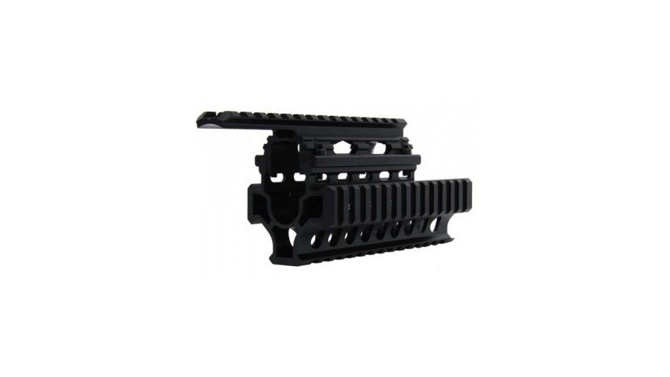 Tacfire Ak/Romanian &amp; Variants Tactical Quad Rail, Black HGAK-1