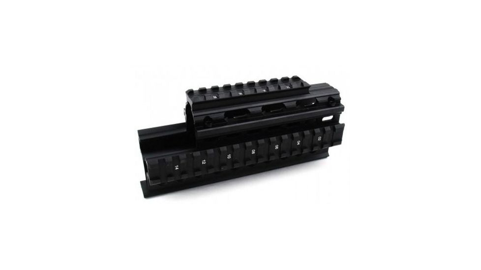 Tacfire Ak/Yugo M70 &amp; Variants Tactical Quad Rail, Black HGAK-2
