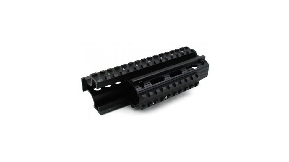 Tacfire Ak/Yugo M70 &amp; Variants Tactical Quad Rail, Black HGAK-2