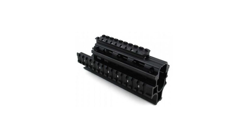 Tacfire Ak/Yugo M70 &amp; Variants Tactical Quad Rail, Black HGAK-2