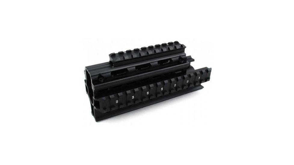 Tacfire Ak/Yugo M70 &amp; Variants Tactical Quad Rail, Black HGAK-2