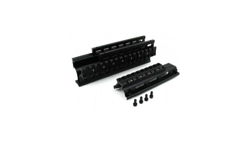 Tacfire Ak/Yugo M70 &amp; Variants Tactical Quad Rail, Black HGAK-2
