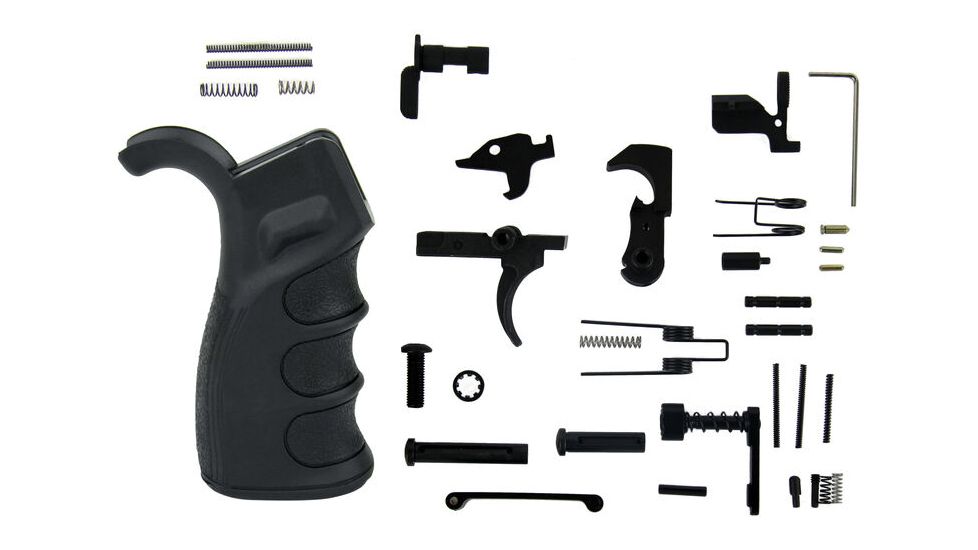 TacFire AR-10 Lower Parts Kit With PGAR-B Pistol Grip LPK02B308