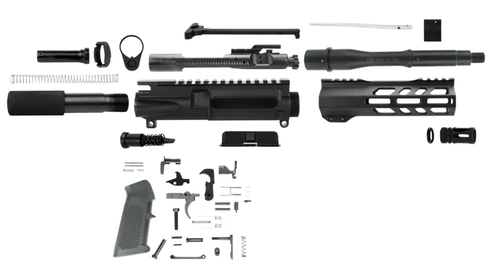 TacFire 5.56x45mm NATO AR Build Kit, AR Platform, 7.50in Barrel, Right, Black, SSPK556LPK
