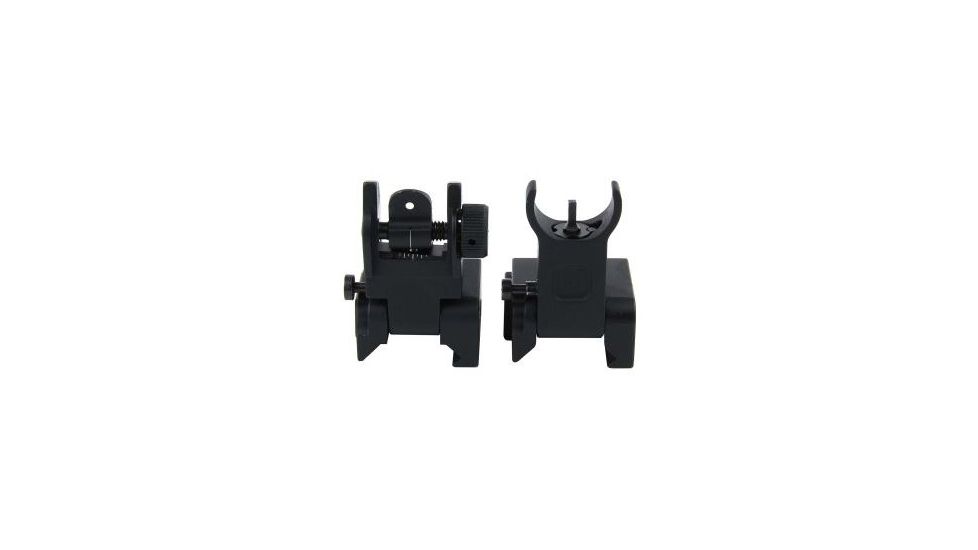 TacFire Offset Deployable Iron Sight, Same Plane/Low Profile, Black, IS001