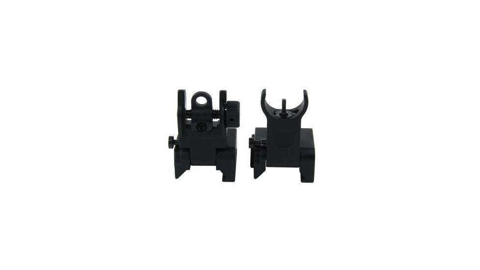 TacFire Offset Deployable Iron Sight, Same Plane/Low Profile, Black, IS001