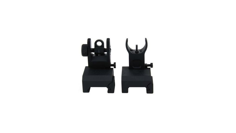TacFire Offset Deployable Iron Sight, Same Plane/Low Profile, Black, IS001