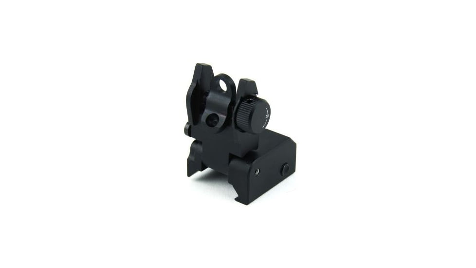 Tacfire AR Rear Same Plane/Low Profile Flip-Up Iron Sight, Black IS005