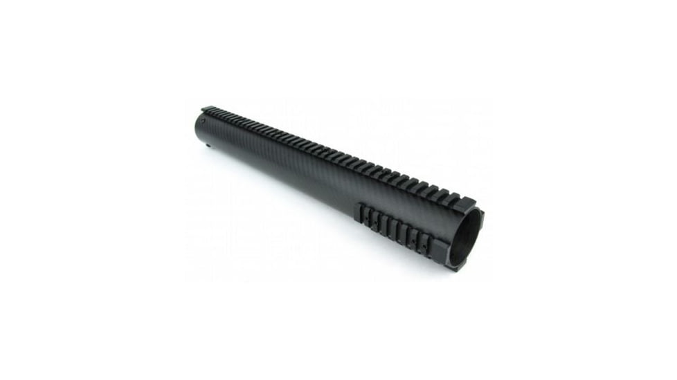 Tacfire AR10/.308 Carbon Fiber Free Float Hand Guard/Detachable Rails/Extended Length 16.5in, Black HG06-308-16.5