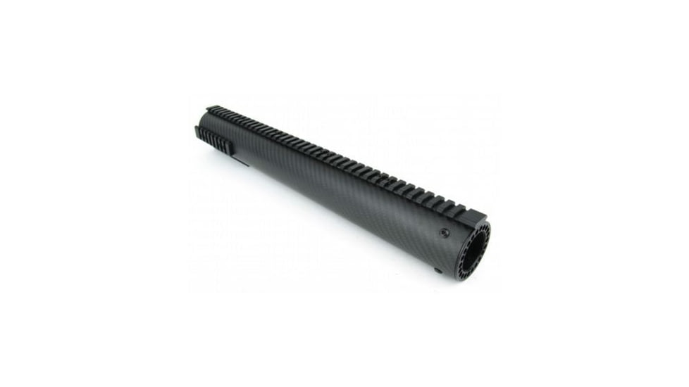 Tacfire AR10/.308 Carbon Fiber Free Float Hand Guard/Detachable Rails/Extended Length 16.5in, Black HG06-308-16.5