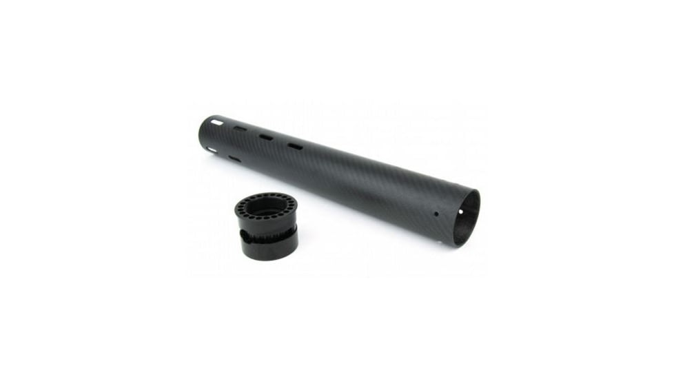 Tacfire AR10/.308 Carbon Fiber Free Float Hand Guard/Detachable Rails/Extra Length 15in, Black HG06-308-15