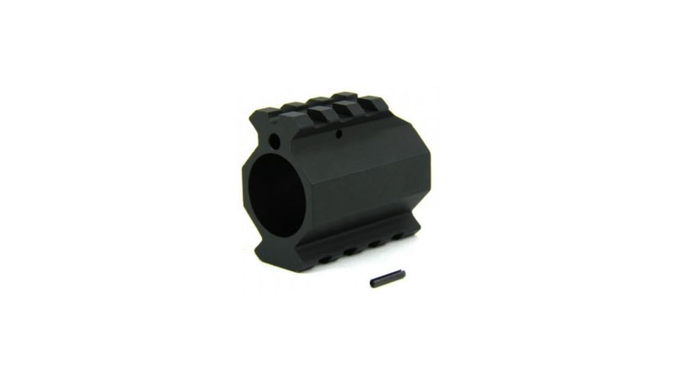 Tacfire AR10/.936 Low Profile Gas Block w/Pin/Aluminum, Black MAR006