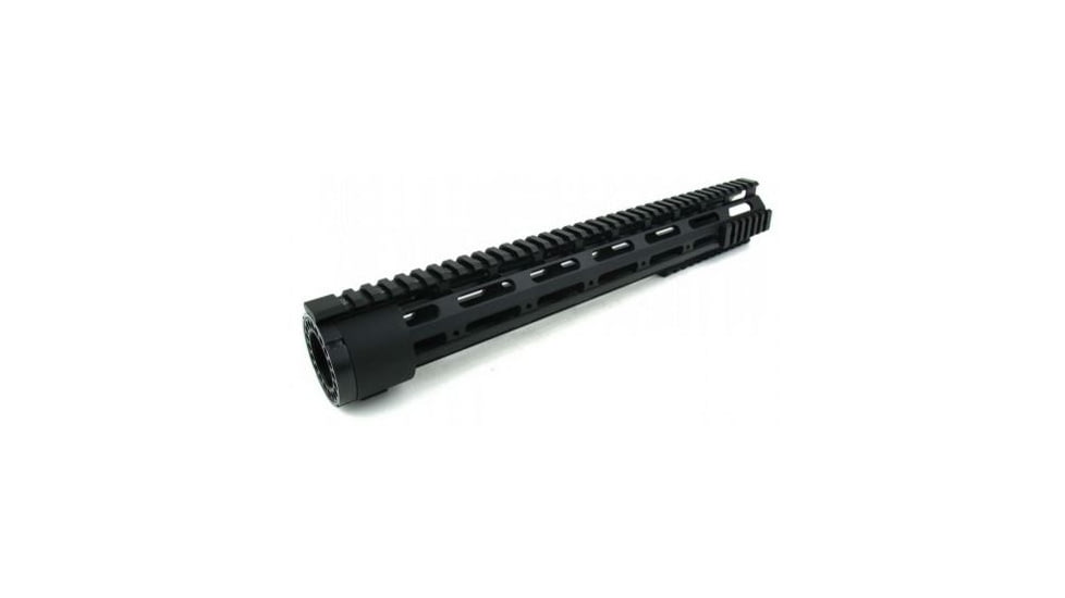 Tacfire AR10 Free Float Quad Rail/Detachable Rails/15in Extra Length, Black HG03-308-15