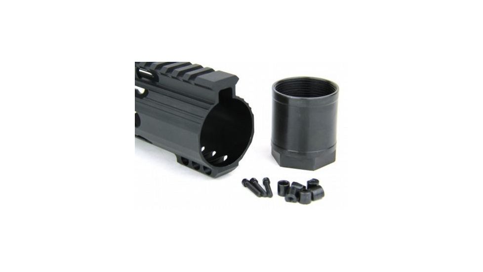 Tacfire AR10 Slim Keymod Free Float Clamp-On Style Hand Guard w/Detachable Rails/7in, Black HG02-308-7