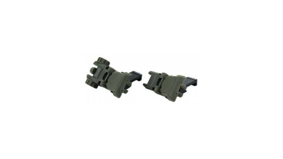 TacFire 45 Degree Offset Deployable Front and Rear Sight, Green, IS008OD-45