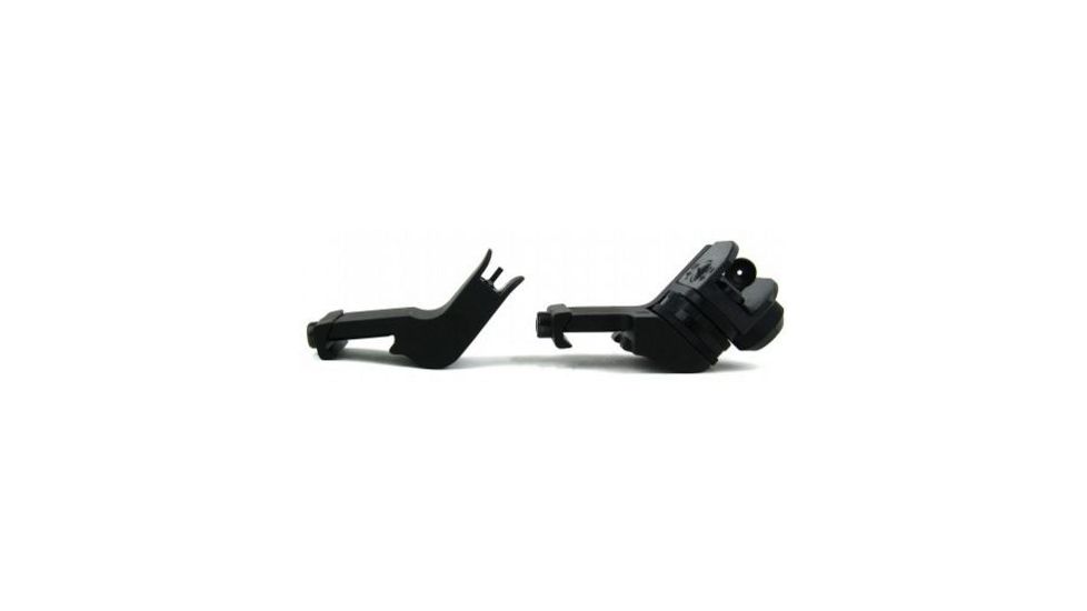 TacFire 45 Degree Offset Fixed Front and Rear Sight, Black, IS009