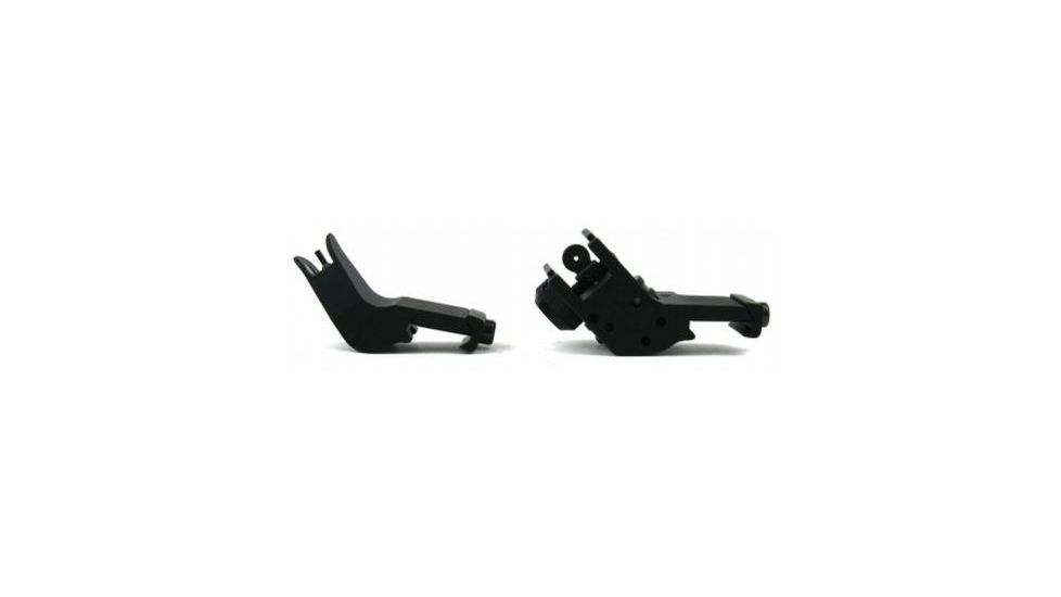 TacFire 45 Degree Offset Fixed Front and Rear Sight, Black, IS009