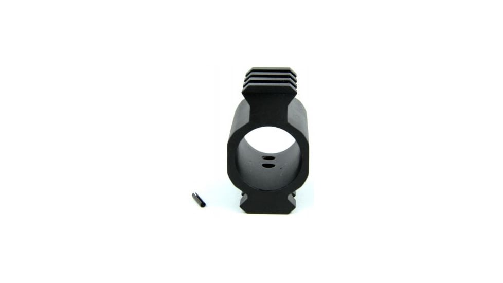 Tacfire AR15/.936 Low Profile Gas Block/Mil-Spec/Alum. w/Pin &amp; Top/Bottom Rail, Black MAR002-BB