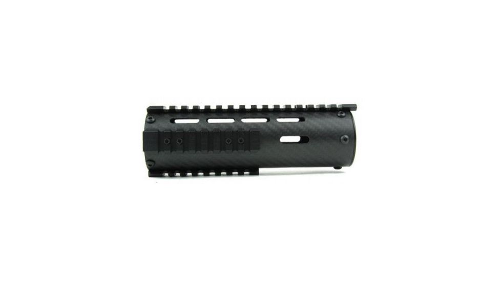 Tacfire AR15 Carbon Fiber Free Float Hand Guard/Detachable Rails/Carbine Length 7in, Black HG06-7