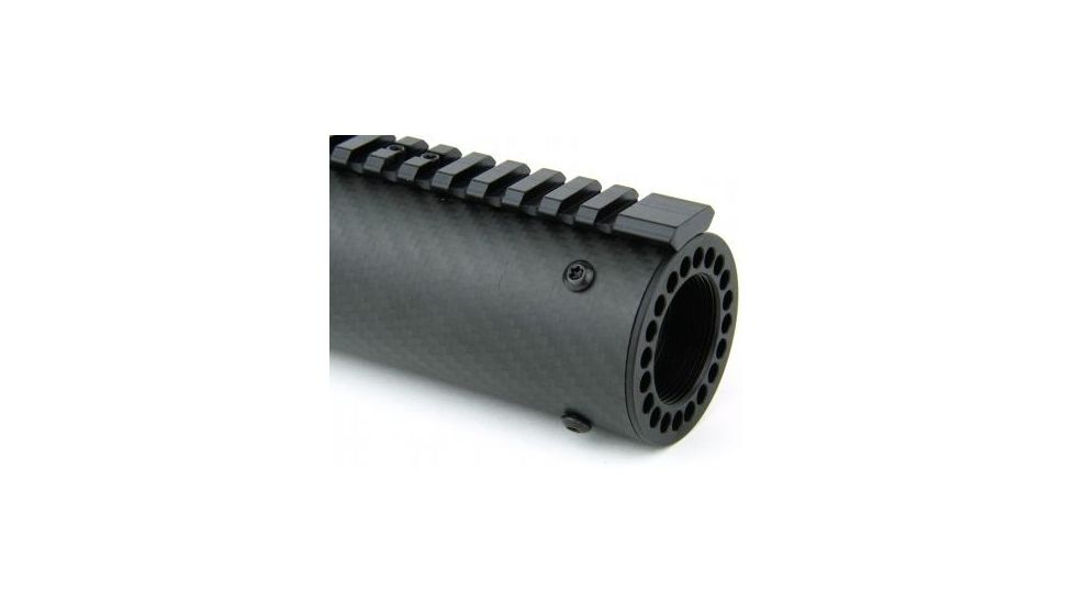 Tacfire AR15 Carbon Fiber Free Float Hand Guard/Detachable Rails/Extra Length 15in, Black HG06-15