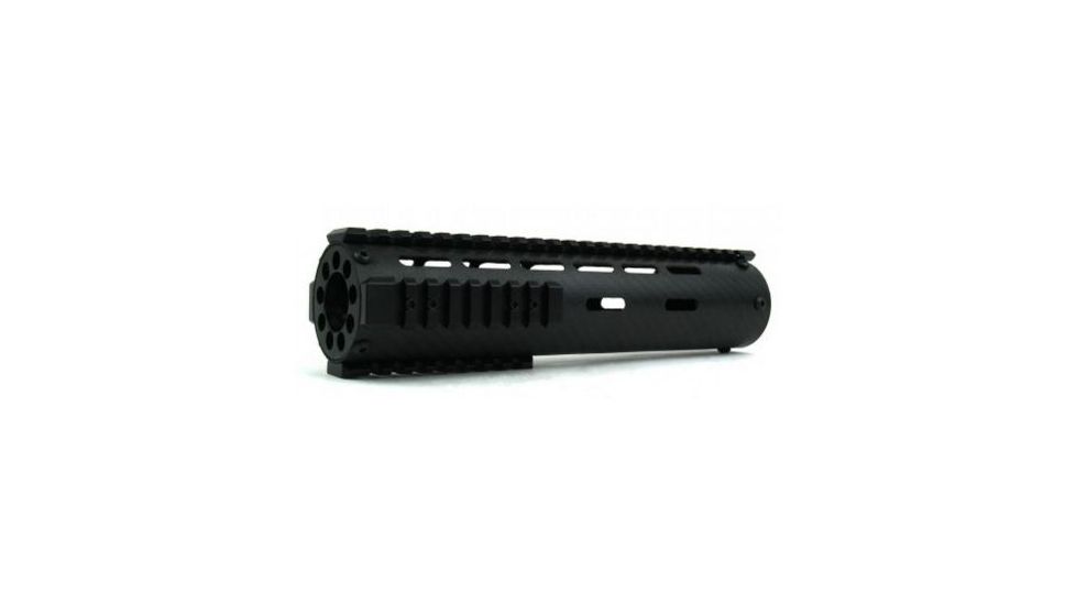 Tacfire AR15 Carbon Fiber Free Float Hand Guard/Detachable Rails/Mid Length/10in, Black HG06-10