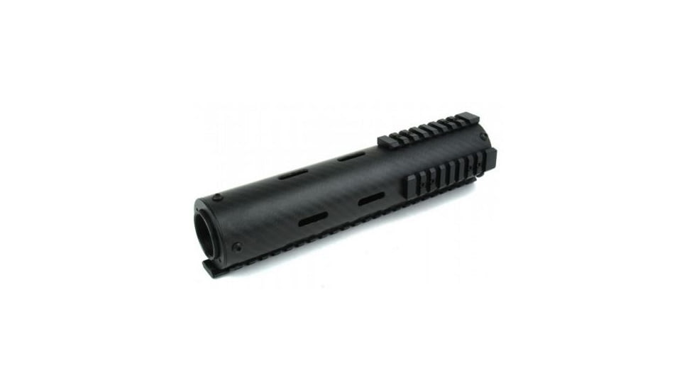 Tacfire AR15 Carbon Fiber Free Float Hand Guard/Detachable Rails/Mid Length/10in, Black HG06-10