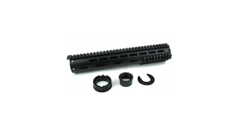 Tacfire AR15 Carbon Fiber Free Float Hand Guard/Detachable Rails/Mid Length/10in, Black HG06-10