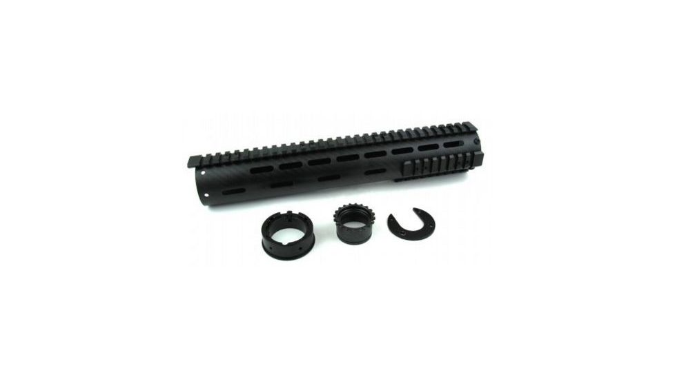 Tacfire AR15 Carbon Fiber Free Float Hand Guard/Detachable Rails/Rifle Length 12in, Black HG06-12